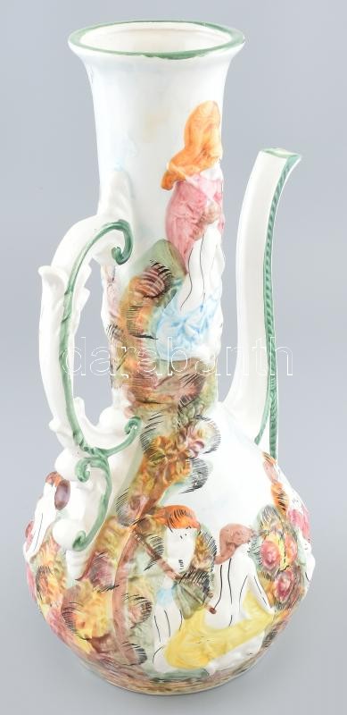 Capodimonte kancsó, jelzett, kis lepattanásokkal, m: 42 cm - Image 3