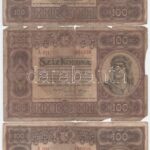 1920. 50K (2x) + 100K (3x) mind 'Orell Füssli Zürich' nyomdahely-megjelöléssel T:III-,IV - Image 3
