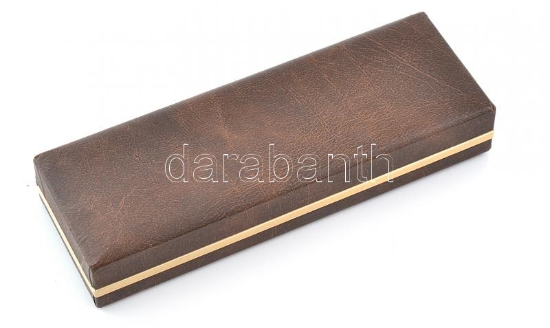 Sheaffer Imperial 797 töltőtoll - aranyozott bordázott, finom V-betétes 14k tollhegy (szinte újszerű, jól működik) eredeti dobozában. - Image 3