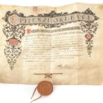 1899 Bp., Épitészi diploma Leimdörfer Zsigmond részére, függőpecséttel