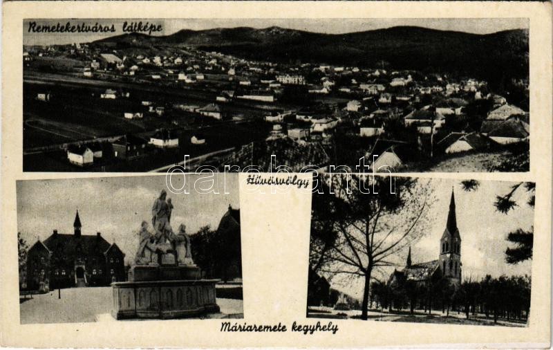 Budapest II. Hűvösvölgy, Remetekertváros latkép, Máriaremete kegyhely (EK)
