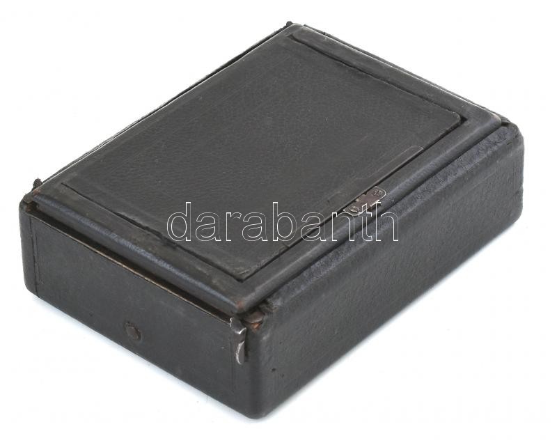 Extra Rapid Aplanat Helios harmonikás fényképezőgép, két üveg kazettával. bőr tokkal. - Image 4