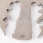 Ezüst (Ag) címeres, stilizált turul madár, medál, jelzett, 4x3cm, bruttó: 10g - Image 2