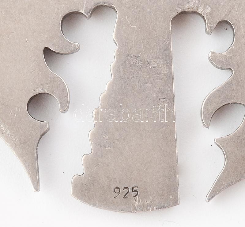 Ezüst (Ag) címeres, stilizált turul madár, medál, jelzett, 4x3cm, bruttó: 10g - Image 2