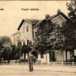 1908 Tiszafüred, Vasúti indóház, vasútállomás. Goldstein L. kiadása (fl)