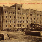 1908 Jánoshalma, Új gőzmalom, lovaskocsi. W.L. 1912. (EK)