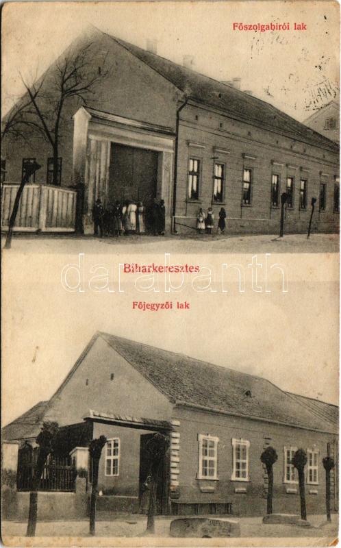1913 Biharkeresztes, Főszolgabírói és főjegyzői lak (ázott / wet damage)
