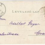 1893 (Vorläufer) Budapest, Királyi vár és várbazár, Lánchíd. Art Nouveau, floral, litho - Image 2