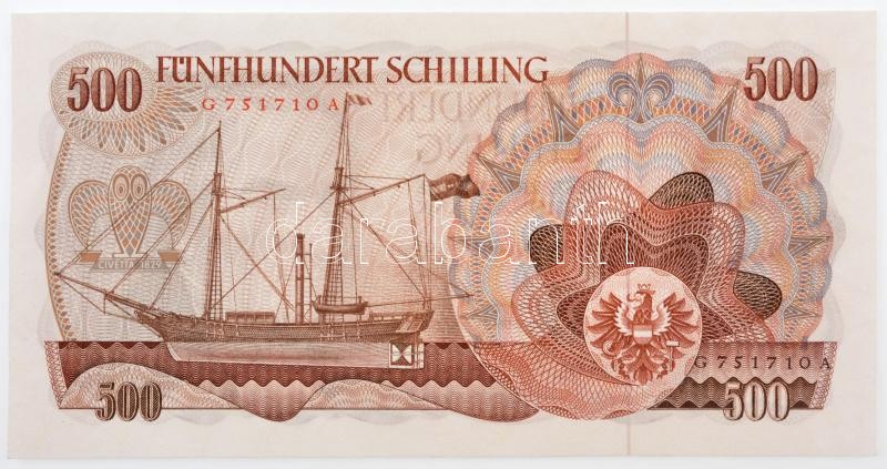 Ausztria 1965. 500Sch 'G 751710 A' T:I,I- Austria 1965. 500 Schilling 'G 751710 A' C:UNC,AU Krause P#139 - Image 2