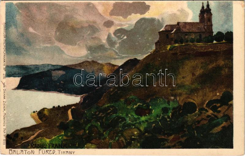 Balatonfüred, Tihany. Künstler Heliocolorkarte No. 2790. von Ottmar Zieher litho s: Raoul Frank