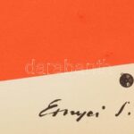 1965 ,,Júlia és a szellemek' című olasz-francia film magyar plakátja, Ernyei jelzéssel, hajtogatva, 40×56,5 cm - Image 2