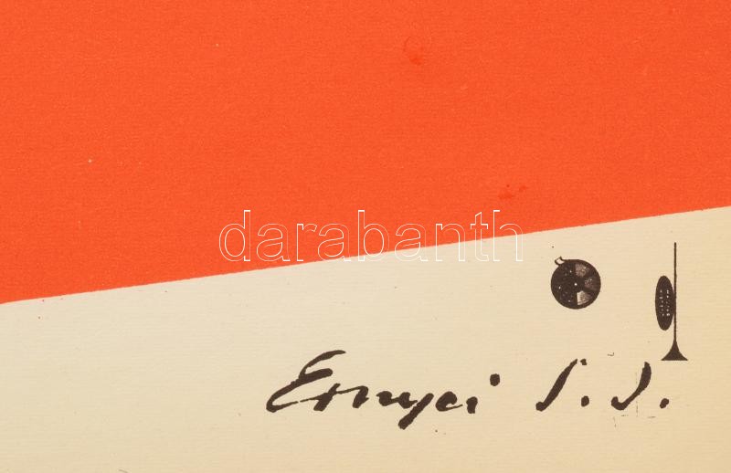 1965 ,,Júlia és a szellemek' című olasz-francia film magyar plakátja, Ernyei jelzéssel, hajtogatva, 40×56,5 cm - Image 2
