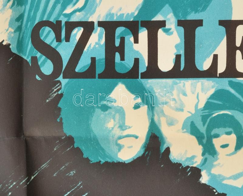 1965 ,,Júlia és a szellemek' című olasz-francia film magyar plakátja, Ernyei jelzéssel, hajtogatva, 40×56,5 cm - Image 3