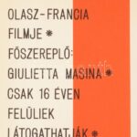 1965 ,,Júlia és a szellemek' című olasz-francia film magyar plakátja, Ernyei jelzéssel, hajtogatva, 40×56,5 cm - Image 4