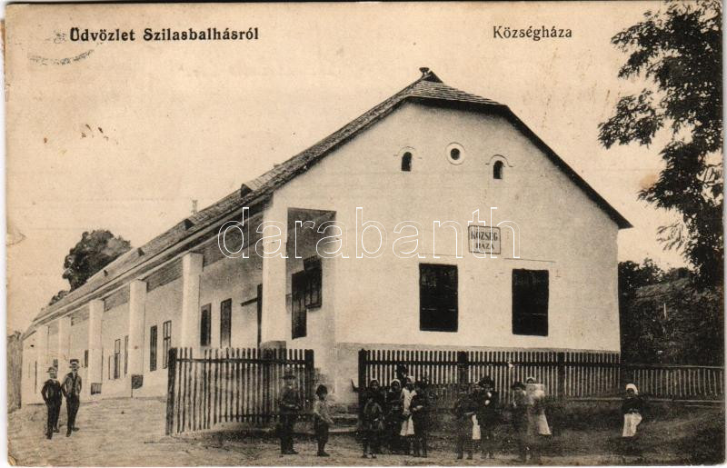 1918 Szilasbalhás (Mezőszilas), községháza (EK)