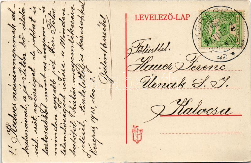 1913 Kerepes (Pest), Római katolikus templom (EK) - Image 2