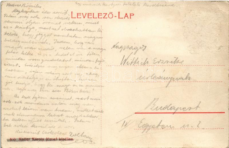 Balatonfüred, Báró Splényi Ödön (Blaha Lujza harmadik férje) villája. Koller Károly József kiadása (Rb) - Image 2
