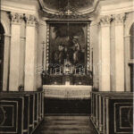 1902 Balatonfüred, Római katolikus templom főoltára, belső. Kampmann H. kiadása