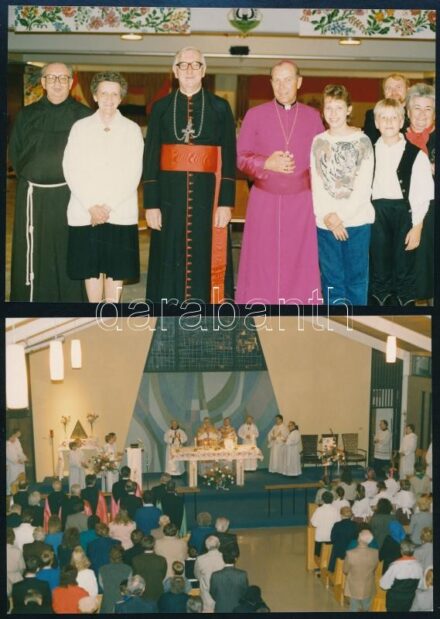 1988 Kanadai bíboros Magyarországon, kb. 20 db színes fotó modern albumban