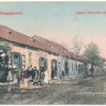 1913 Tiszaföldvár, Lukács Béla utca, Molnár Testvérek, Deutsch és Lövy Illés üzlete. Molnár Testvérek kiadása (EK)