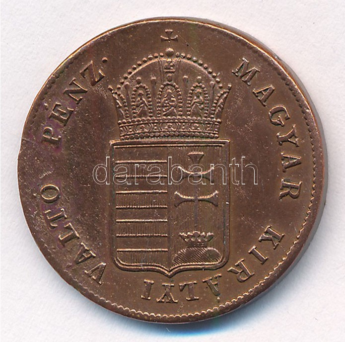 1848. 1kr Cu T:1- patina, ph Adamo B1 - Image 2