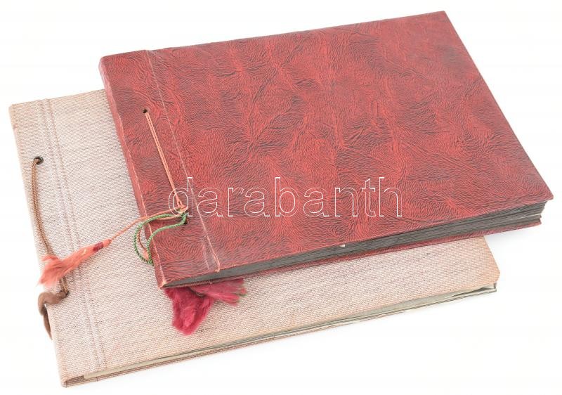 cca 1930-1950 2 db régi fényképalbum, vegyes családi és egyéb fotókkal, összesen kb. 120 db, vegyes méretben - Image 3
