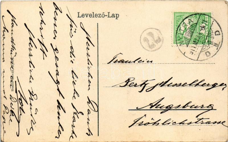 1911 Nyitra, Nitra; Huszár István kiadása - Image 2