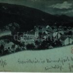 1901 Trencsénteplic, Trencianske Teplice; látkép. Gansel Lipót 58M. / general view (EK)
