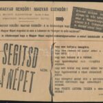 1944 Antifasiszta röplap a rendőrök számára készítve, melyben a labancok kiszolgálására szakadással 26x20 cm - Image 2