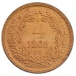 1868KB 4kr Cu Artex utánveret T:1- patina, kis ü. Adamo M7.1