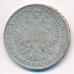 Ausztria 1858M 1Fl Ag 'Ferenc József' T:2-,3 patina, ph Austria 1858M 1 Florin Ag 'Franz Joseph' C:VF,F patina, edge error Krause KM#2219 - Image 2
