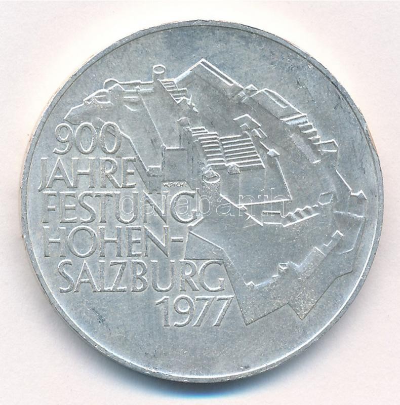 Ausztria 1977. 100Sch Ag '900 éves Hohensalzburg vára' T:1- Austria 1977. 100 Schilling Ag '900th Anniversary - Hohensalzburg Fortress' C:AU Krause KM#2935