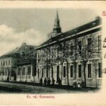 1900 Békés, Református gimnázium. Véver Oszkár kiadása (EK)
