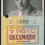 1935 Lovászy Márton újságíró fényképes BESZKART bérlete.