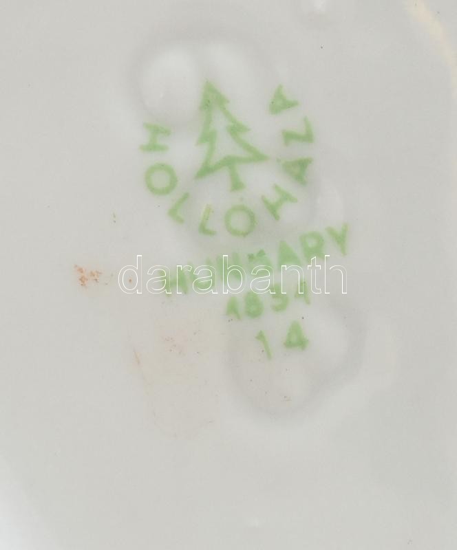 Hollóházi porcelán kacsás bonbonier, jelzett, hibátlan, 11×11×7,5 cm - Image 2