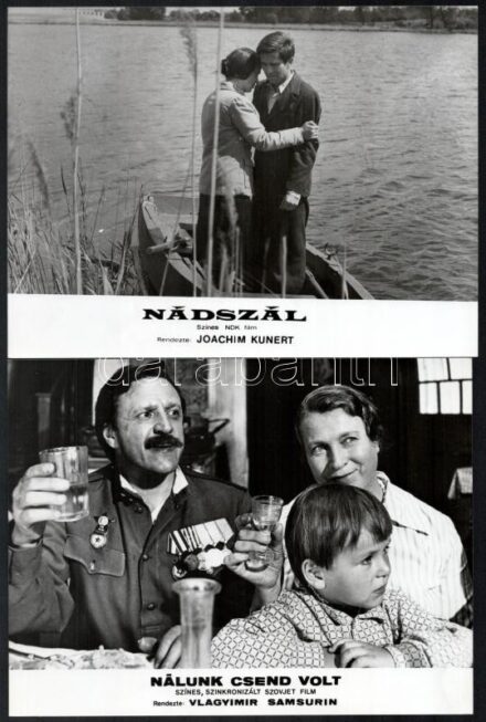 cca 1989 előtt, külföldön készült filmek egy-egy jelenete, 15 db vintage produkciós filmfotó, ezüst zselatinos fotópapíron, a használatból eredő (esetleges) kisebb hibákkal, 18x24 cm