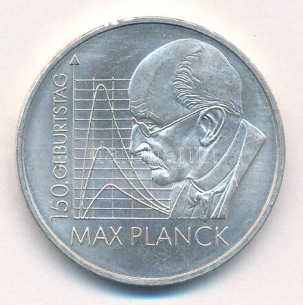 Németország 2008F 10E Ag 'Max Planck születésének 150. évfordulója' T:1- Germany 2008F 10 Euro Ag '150th Anniversary of Birth - Max Planck' C:AU Krause KM#272