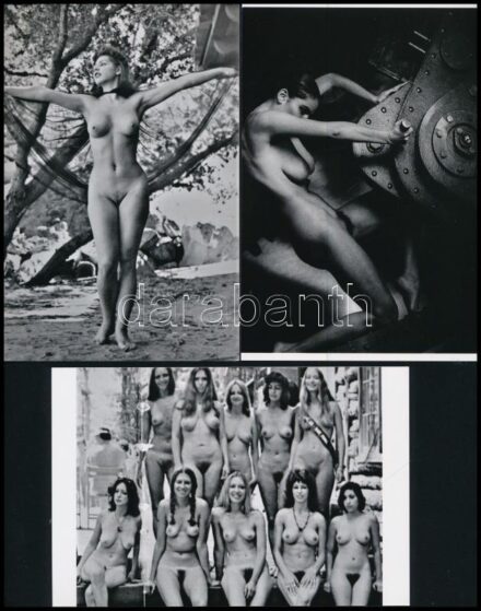 Eltérő időben készült, szolidan erotikus felvételek, különféle hagyatékokból, 5 db modern nagyítás, 15x10 cm