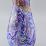Nagy méretű muranoi váza, több rétegű üveg, jelzés nélkül, hibátlan, m: 41,5 cm