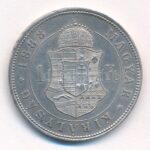 1888KB 1Ft Ag 'Ferenc József / Barokk címer' T:1- több patina, több ph. Adamo M15 - Image 2