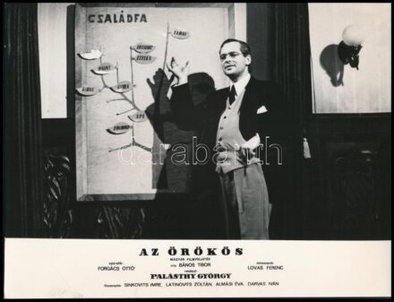 cca 1969 Latinovits Zoltán ,,Az örökös' című film két jelenetében, 2 db vintage produkciós filmfotó, ezüst zselatinos fotópapíron, 18x24 cm és 19x15,6 cm