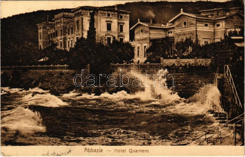 1909 Abbazia, Opatija; Hotel Quarnero (fa)