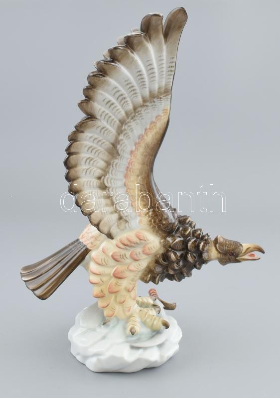 Herendi porcelán turul, kézzel festett, jelzett, hibátlanl, m: 33 cm - Image 2
