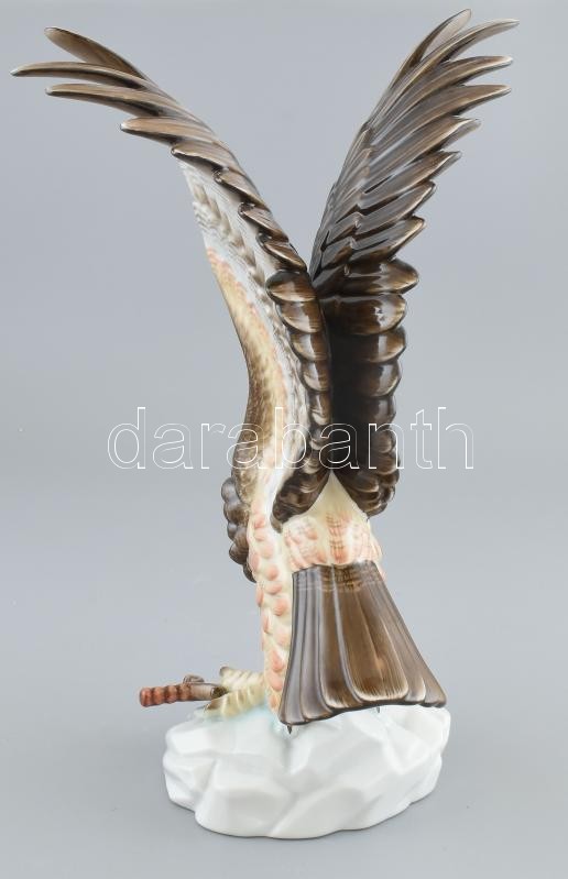 Herendi porcelán turul, kézzel festett, jelzett, hibátlanl, m: 33 cm - Image 3