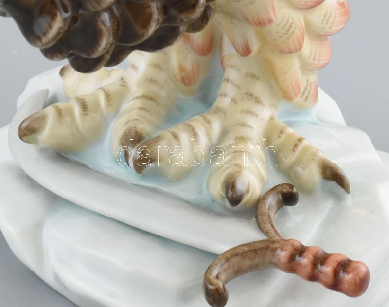 Herendi porcelán turul, kézzel festett, jelzett, hibátlanl, m: 33 cm - Image 4