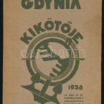 Gdynia kikötője Gdynia, 1936. Ipari és Kereskedelemügyi Minisztérium. 57p.+30t.+3 kihajt. térk. Kiadói papírborítóban