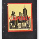 Capitaly társasjáték játéktáblája, 1930-40 körül, kopott, apró sérülésekkel, 33x49 cm - Image 2