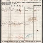 1853 Ferdinánd Északi Vasút fuvarlevél / North railways bill of freight