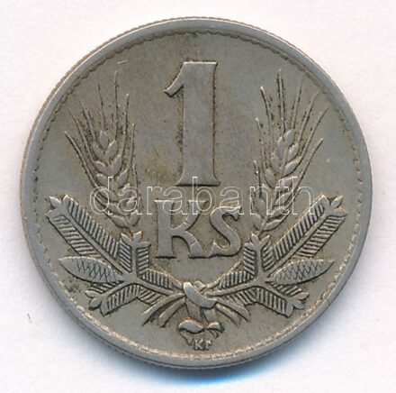 Szlovákia 1940. 1K Cu-Ni T:2 Slovakia 1940. 1 Koruna Cu-Ni C:XF Krause KM#6