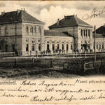 1905 Szatmárnémeti, Satu Mare; vasútállomás, pályaudvar. Hollósi felvétele / railway station (EK)